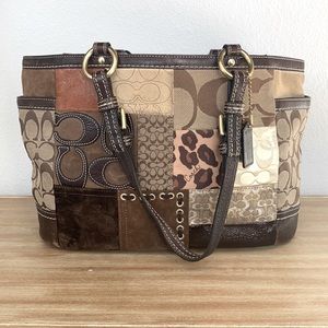 Patch-work Coach Purse